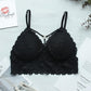 Lace Bralettes - Sexy Bras For Women - Floral Lace Bra - Deep V Crop Top - Female Push Up Bra (6Z2)