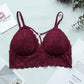 Lace Bralettes - Sexy Bras For Women - Floral Lace Bra - Deep V Crop Top - Female Push Up Bra (6Z2)