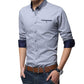 Great Casual Social Formal Shirt - Men Long Sleeve Slim Office Shirt (TM1)(T2G)