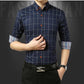 Great Casual Social Formal Shirt - Men Long Sleeve Slim Office Shirt (TM1)(T2G)