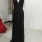 Gorgeous Formal Gray Evening Long Dresses - Sexy Deep V-Neck - Backless Elegant Long Party Prom Gowns - Plus Size (D18)(WSO5)(WSO3)