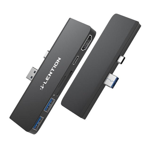 USB 3.0 HUB Multi USB to USB3.0 Port HDMI SD/TF Docking Station for Microsoft Surface Pro 7 Splitter Adapter PD Charge (CA2)(1U52)