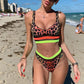 Trending Leopard Printed Black Mesh Swimsuit - High Waist Women Bikini - Two Pieces Bikini Set - New Bather Flower Bathing Suit (D26)(TB8D)