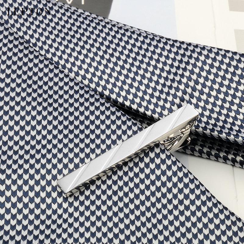 Men's Skinny Tie Clip Pins - Metal Necktie Tie Bar - Stainless Steel Plain Tie Clip (MA4)