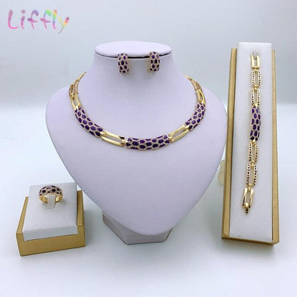Amazing Women Dubai Jewelry Sets - Luxury Bridal Nigerian Wedding African Beads Jewelry Set (3JW)(5JW)(7JW)
