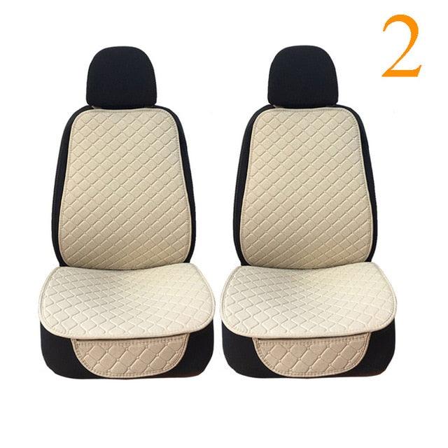 Trending Linen Car Seat Cover - Protector Linen Front And Back Seat - Cushion Pad Accessories - Suitable For All Model (7WH1)