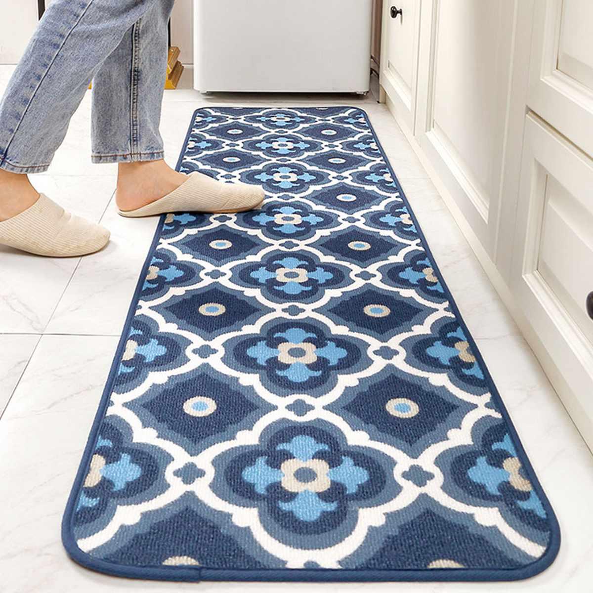 Long Floor Mat Carpet Non-slip Door Mat Comfort Floor Perfect Rugs for Kitchen Bathroom and Standing Desks (RU1)(1U68)