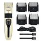 Low Noise Pet Dog Hair Trimmer - USB Rechargeable Electrical Pet Hair Clipper - Remover Grooming Shaver Pet Haircut (1U72)(1W2)