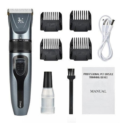Low Noise Pet Dog Hair Trimmer - USB Rechargeable Electrical Pet Hair Clipper - Remover Grooming Shaver Pet Haircut (1U72)(1W2)