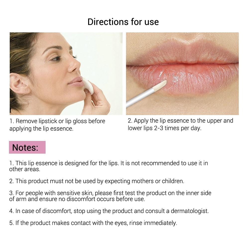 Lsoflavone Lip Care Serum Lip Plumper Lip Mask Increase Lip Elasticity Reduce Fine Lines Repairing Moisturizing (D86)(M3)(1U86)