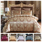 Luxury 2 or 3pcs Bedding Set Satin Jacquard Duvet Cover Sets with Zipper Closure 1 Quilt Cover + 1/2 Pillowcases (8BM)(9BM)(7BM)