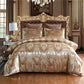 Luxury 2 or 3pcs Bedding Set Satin Jacquard Duvet Cover Sets with Zipper Closure 1 Quilt Cover + 1/2 Pillowcases (8BM)(9BM)(7BM)