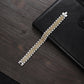 Luxury Gold Color Stainless Steel Bracelet 200mm Wristband - Men Jewelry Bracelets (2U83)