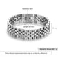 Luxury Gold Color Stainless Steel Bracelet 200mm Wristband - Men Jewelry Bracelets (2U83)