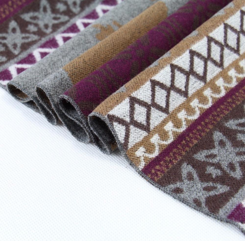 Luxury Scarf - Embroidery Scarf Pashmina Shawls, Pashmina Cashmere Winter Scarves (MA7)