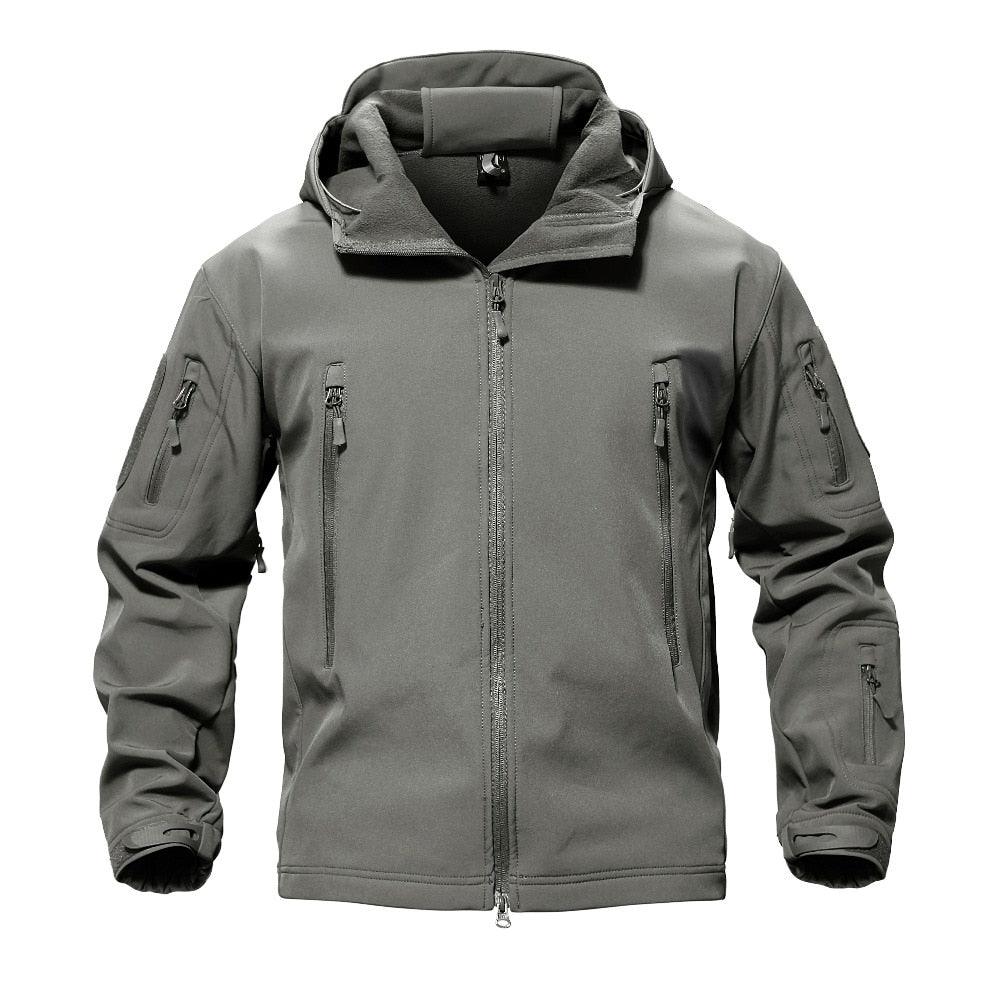 Skin Military Jacket - Men Waterproof Tactical Camouflage Army Hoody Jacket Winter Coat (2U100)