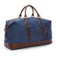 Men's Duffel Canvas Bags - Overnight Travel Bags -Large Capacity Luggage - Wild Bag Leisure Handbags (1U78)(LT3)