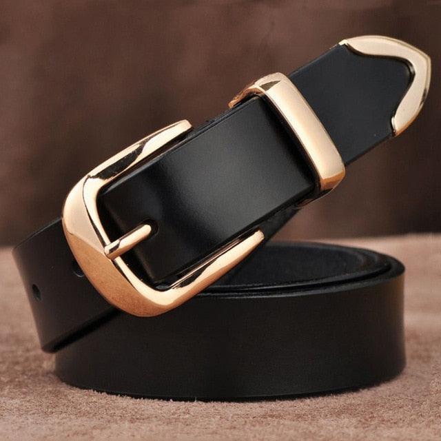Women's Strap Casual Brief Genuine Leather Belt (4WH1)