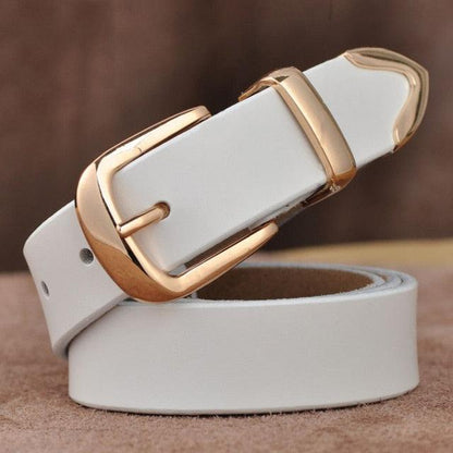 Women's Strap Casual Brief Genuine Leather Belt (4WH1)