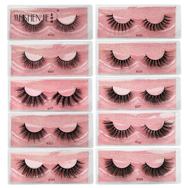 Eyelashes Wholesale 3D Mink Lashes Natural False Eyelashes soft Set faux Bulk Makeup (M2)(1U86)