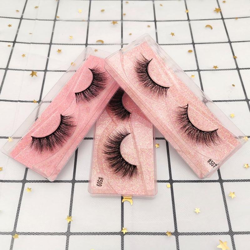 Wholesale soft Eyelashes 3d Mink Lashes Natural Mink Eyelashes Wholesale False Eyelashes Make up (M2)(1U86)