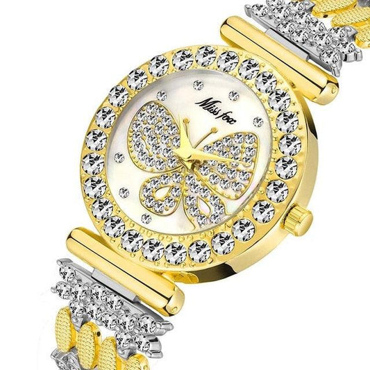 Great Butterfly Women Watches - Luxury Waterproof Special Bracelet Expensive Ladies Wrist Watch (1U82)(9WH3)