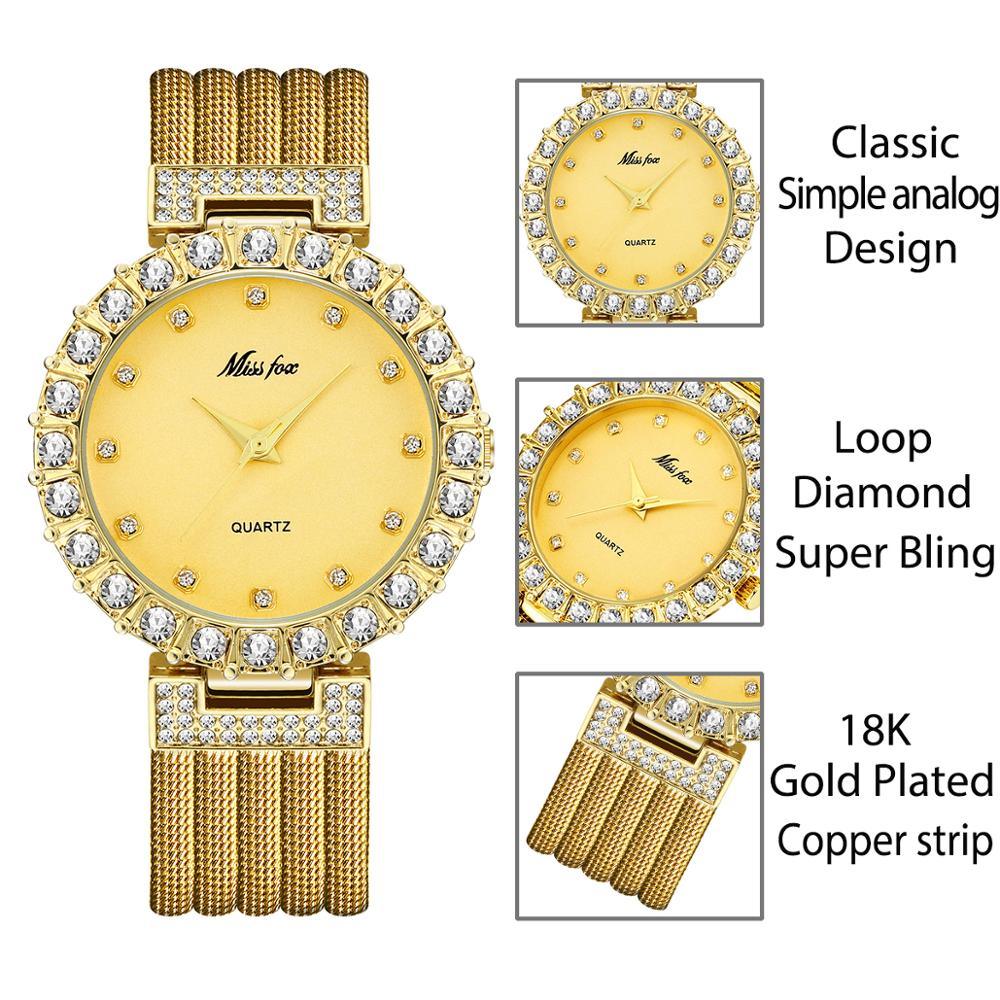 Beautiful Women's Luxury Watch - Waterproof Big Lab Diamond Ladies Wrist Watches (1U82)(9WH3)