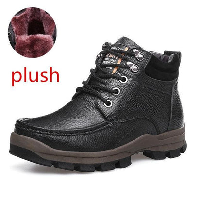 Winter Men's Boots - Genuine Leather Warm Snow Boots (MSB4)