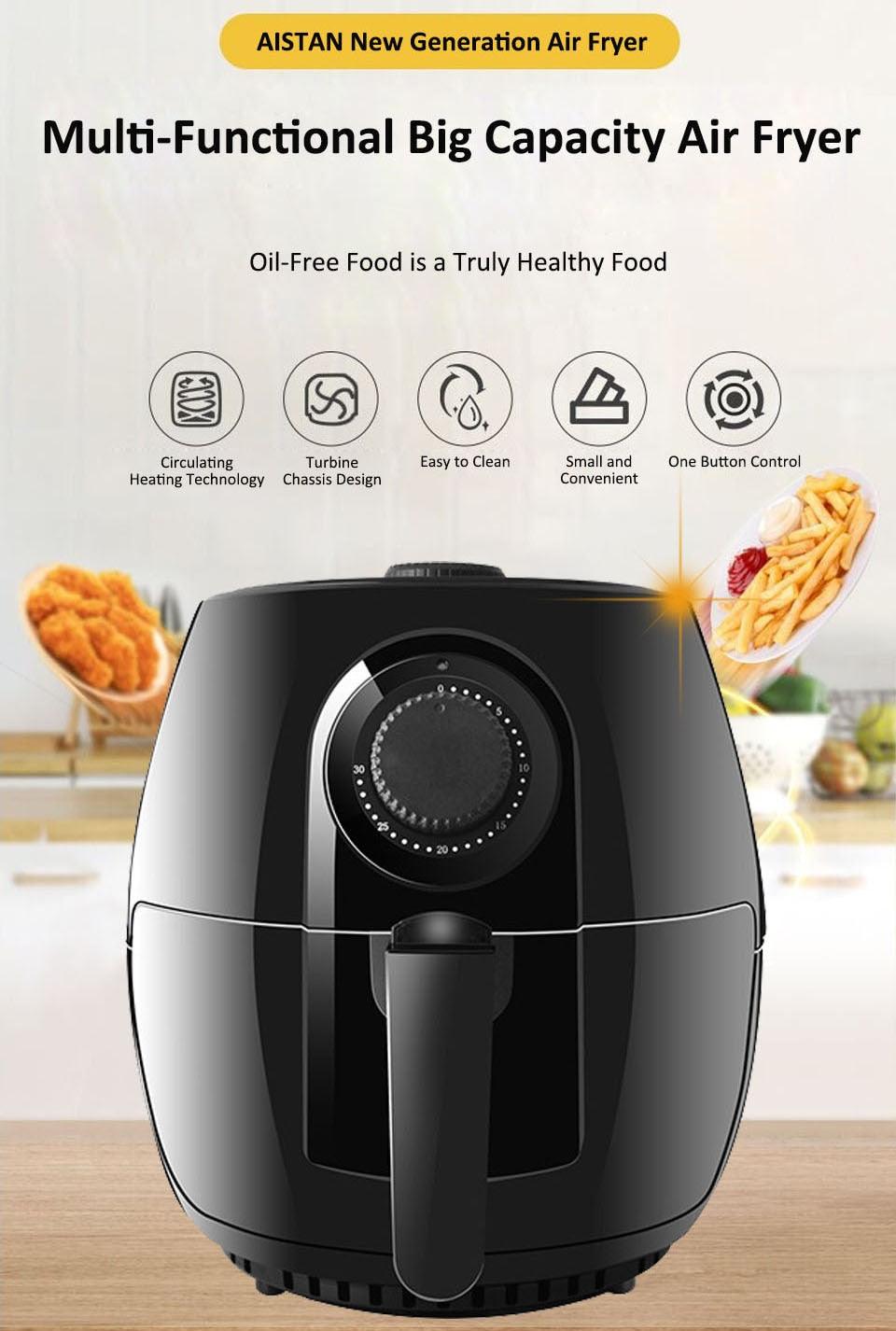 MS289 Electric Air Fryer Smart Air Fryer Oven Oil Free 2.6L 1200W 220V Home Use (H3)(1U59)