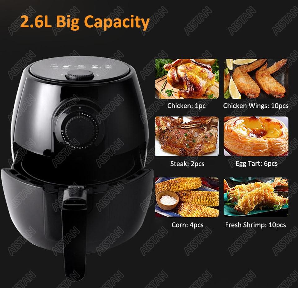 MS289 Electric Air Fryer Smart Air Fryer Oven Oil Free 2.6L 1200W 220V Home Use (H3)(1U59)