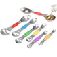 Magnetic Measuring Spoons Set of 6 Heavy Duty Double Ends Stainless Steel Teaspoon Tablespoon (AK4)(AK2)(AK6)