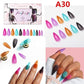 Acrylic Nail Kit Press On Nails Set 240pcs Long Coffin Ballerina Nail Tips Full Cover Gel Tips with Nail Glue Nail File (D85)(N3)(N2)(1U85)