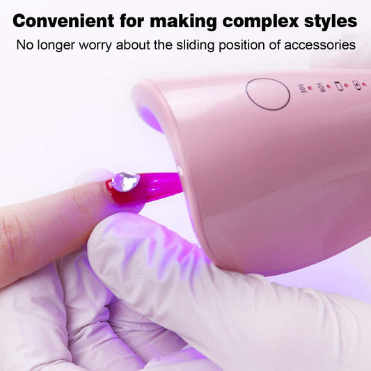 ED Nail Lamp Pink Rechargeable Cordless 5W Nail Polish Curing Lamp Nail Dryer (N3)(1U85)
