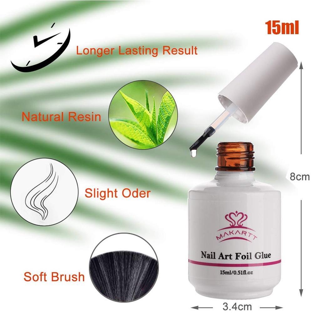 Nail Art Foil Glue Gel with Flower Starry Sky Star Foil Stickers Set Nail Transfer Tips Manicure Art (N7)(N1)(1U85)