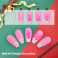 Pink Nail Extension Gel, Poly Beginner Nail Gel Kit with Slip Solution Builder Gel Kit Nail Enhancement Gel All-in-one (D85)(N1)(1U85)