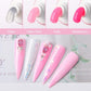 Pink Nail Extension Gel, Poly Beginner Nail Gel Kit with Slip Solution Builder Gel Kit Nail Enhancement Gel All-in-one (D85)(N1)(1U85)