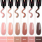 Poly Nail Extension Gel Kit Nude Color Builder Gel Nail Thickening Solution Equipment All-in-One Kit for Starter (N1)(1U85)