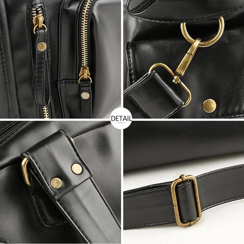 Great England Retro Handbag - Shoulder Bag - Leather Messenger Bags - High Quality Men's Travel (LT3)(F78)