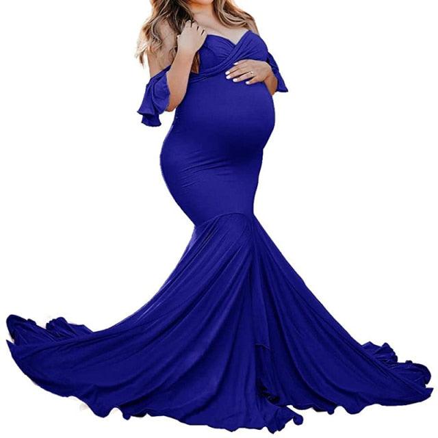 Gorgeous Maternity Dresses - Photo Shoot Pregnant Sexy Mermaid Gown - Baby Shower Photography Props (Z6)(Z8)(1Z1)(2Z1)(3Z1)
