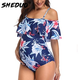 Gorgeous Maternity Women Swimwear Pregnant Swimsuit - Beach Summer Bikini Bathing Bodysuit (D4)(Z5)
