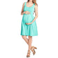 Maternity Vest Dresses - Maternity Solid Color Formal Dress - Casual O-Neck Dresse (F5)(Z7)(Z9)(1Z1)(7Z1)