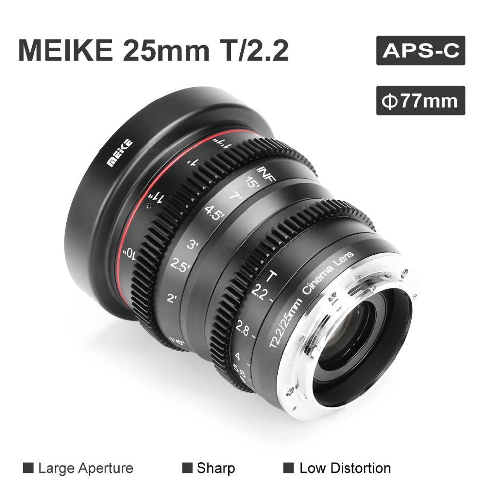 25mm T2.2 Large Aperture Manual Focus Prime Low Distortion Cine Lens for Olympus Panasonic M4/3 / for Fujifilm X Mount (MC3)(1U54)
