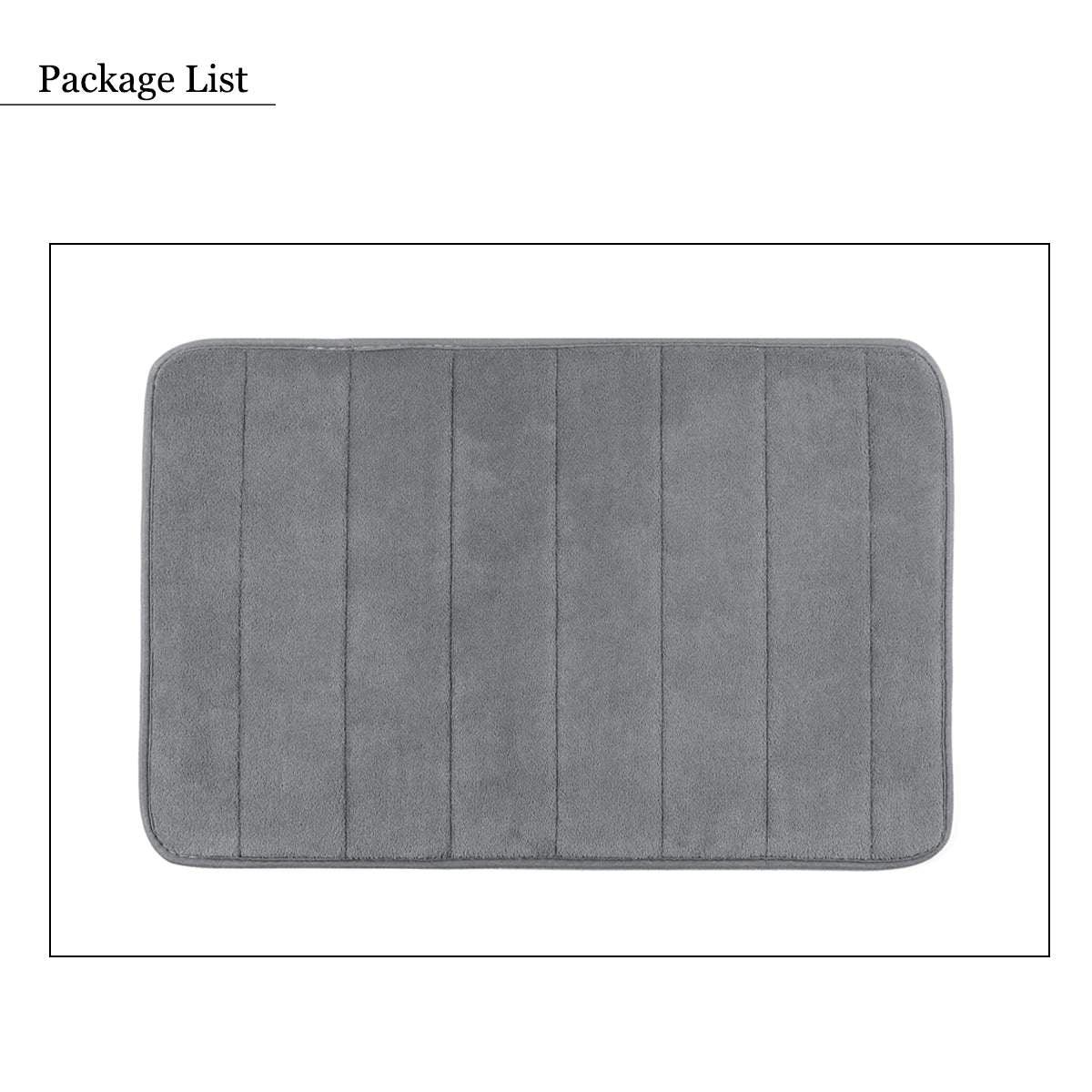 Memory Foam Floor Rug Non-slip Bathroom Carpet 40x60cm Super Absorbent Soft Floor Carpet (D68)(RU4)(RU3)(1U68)