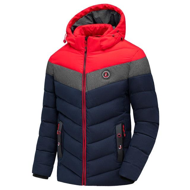 Men Winter Casual Warm Thick Waterproof Jacket - Coat Men New Autumn Outwear Windproof (TM4)(F100)