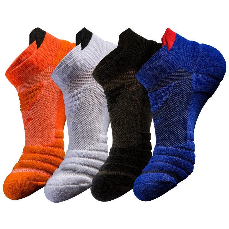 Men Anti-slip Sport Socks - Basketball Running Socks - Breathable Hiking Cycling Walking Outdoor Sock (1U92)
