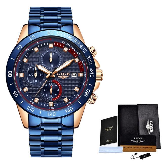 Men's Best Gift Fashion Business Watches - Luxury Brand Stainless Steel Clock (2MA1)(F84)