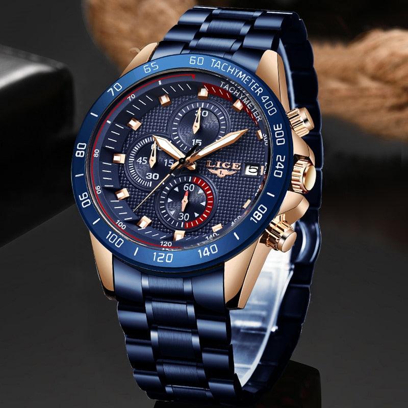 Men's Best Gift Fashion Business Watches - Luxury Brand Stainless Steel Clock (2MA1)(F84)