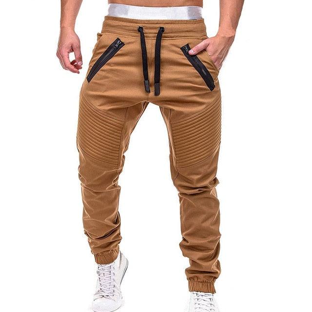 Men Casual Joggers Pants - Solid Thin Sweatpants - New Men's Sportswear Hip Hop Pants (D9)(TG4)(CC2)