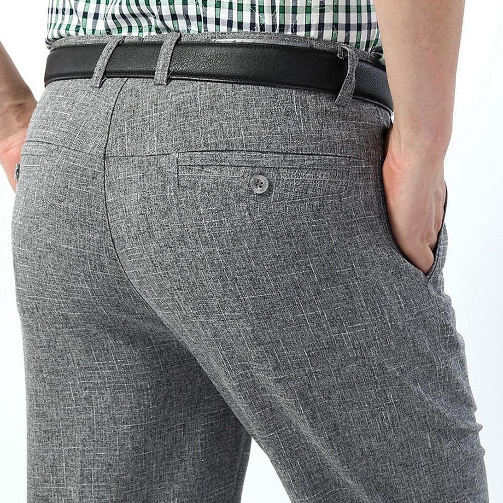 Classic Business Long Pants - Casual Loose Thin Breathable 10 Colors Trousers (TG1)
