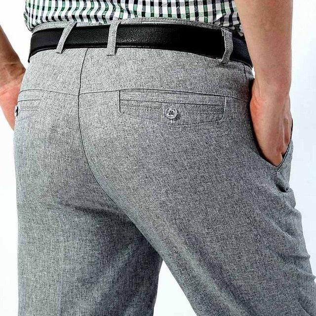 Classic Business Long Pants - Casual Loose Thin Breathable 10 Colors Trousers (TG1)